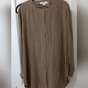 REAL CLOTHES SAKS FIFTH AVE Linen Vintage 2 piece Pants and jacket set size L